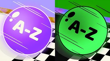 A to Z Run 🏀vs Reverse gameplay Ball Colour Run walkthrough , iOS Android New Update ( part : 2127) 