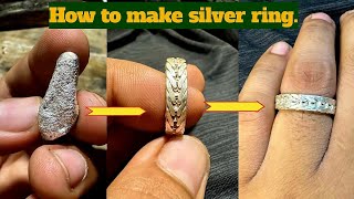 How to make a silver ring at home | How to make | Ring making video