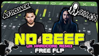 Afrojack & Steve Aoki Feat Miss Palmer - No Beef (Nobody UK Hardcore Remix) * FREE FL STUDIO FLP *