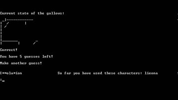 C++ Console Based Hangman