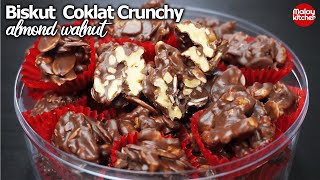 Resepi biskut badam coklat almond | Sedap dan Rangup