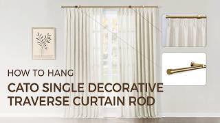 How to Install Cato Single Decorative Traverse Curtain Rod