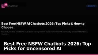 Best Free NSFW Chatbots 2026: Top Picks for Uncensored AI