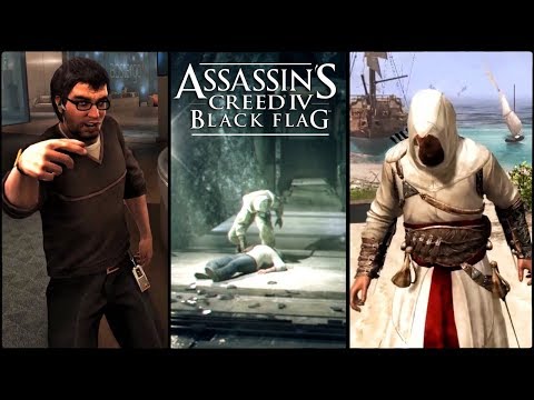 Видео: Assassin's Creed 4: Black Flag - ПАСХАЛКИ И СЕКРЕТЫ / АЛЬТАИР, КРАКЕН, ДЕЗМОНД [Easter Eggs]