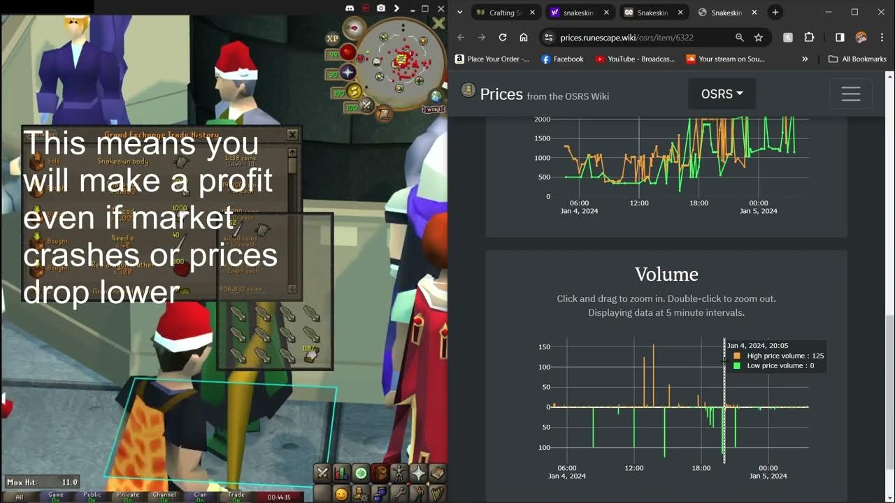 OSRS CRAFTING ! 2.5M/HR (Money Making) SNAKESKIN BODY YouTube