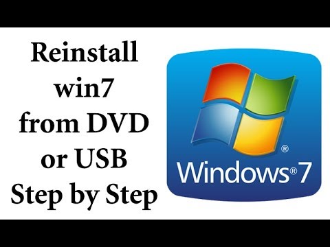 How to install windows 7 from CD, DVD or USB step by step (Urdu/Hindi)
