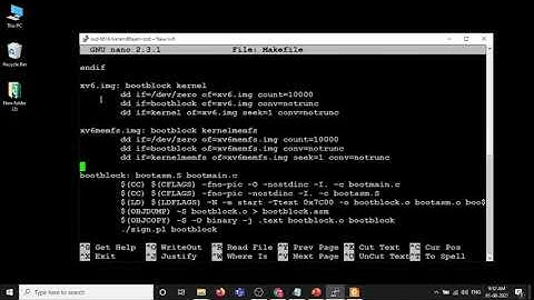 3 xv6. Create and execute a command in xv6 os.