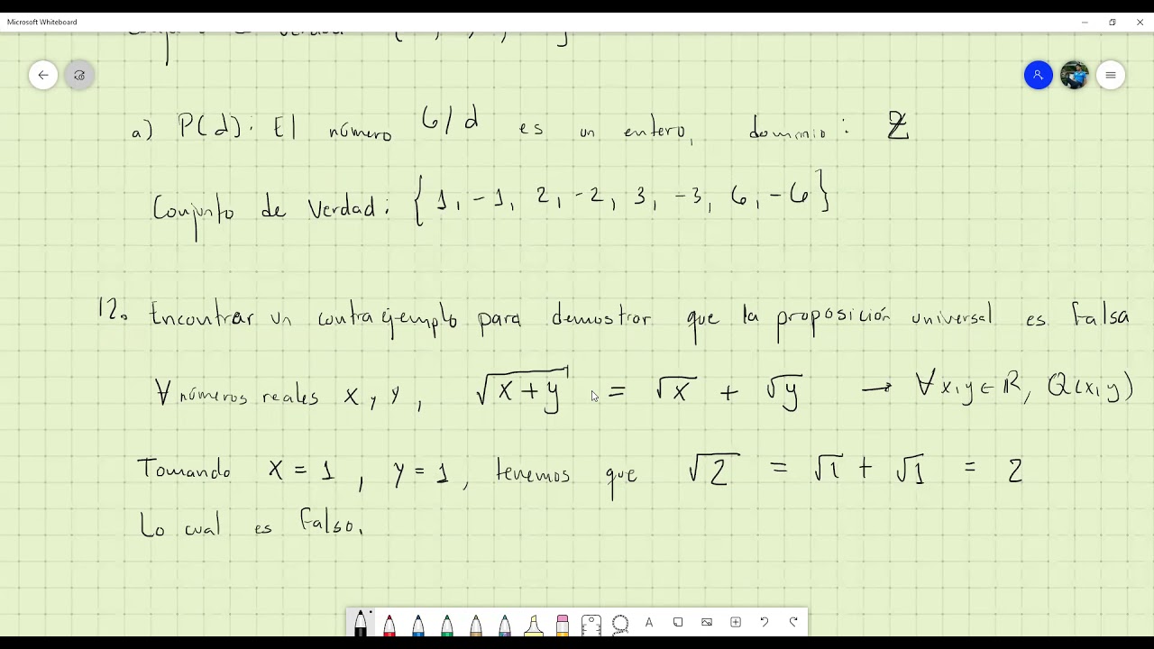 Proposiciones Cuantificadas: Ejercicios Resueltos - Matemática Discreta