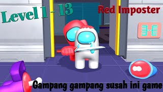 Gampang gampang susah ini game | Main Game Red Imposter level 1 - 13 | Indonesia screenshot 5