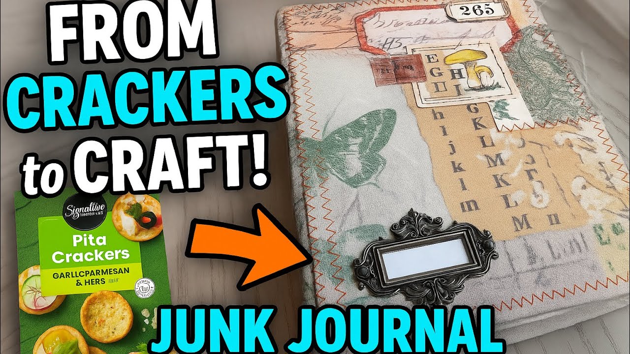 Let’s turn a cracker box into gorgeous junk journal FOLIO! 