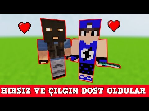 HIRSIZ VS POLİS #14 -Hırsız ve Çılgın Dost Oldular (Minecraft)