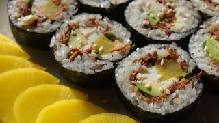 Кореиская кухня: Чамчи кимбап ( ) или кимбап с тунцом. 2 вариант.