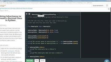 COP1000 Using Inheritance to Create a Derived Class in Python
