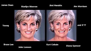 Diana Spencer Young and old and others In deepfake animation