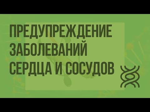 Предупреждение заболеваний сердца и сосудов. Видеоурок по биологии 8 класс