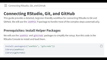 Connecting RStudio, Git, and GitHub