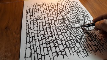 Tree Bark Texture Drawing | How To Draw Tree Trunks | Tree Texture Drawing Sketch Kaise karen