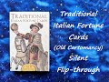 Traditional italian fortune cards  silent flipthrough