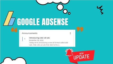 Google AdSense Introducing side rail ads a new ad format (2022) | Google AdSense big update