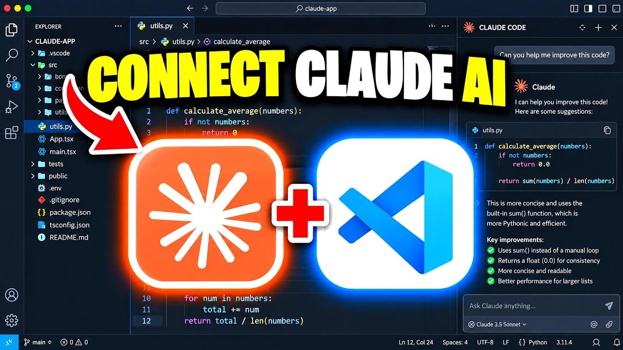 How To Connect Claude Code To VS Code - Full Guide - YouTube