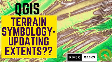 QGIS - TERRAIN RASTER SYMBOLOGY / UPDATING RASTER EXTENTS #qgis #raster #gis #terrain
