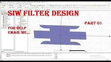 siw lowpass filter bandpass filter design in hfss