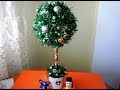 НОВОГОДНИЙ ТОПИАРИЙ, МАСТЕР КЛАСС/ ORIGINAL NEW YEAR TREE/ ARBOL DE NAVIDAD FÁCIL