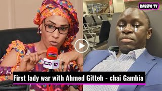 Ahmed Gitteh cried after insulted  by the first lady Fatoumata Bah Barrow