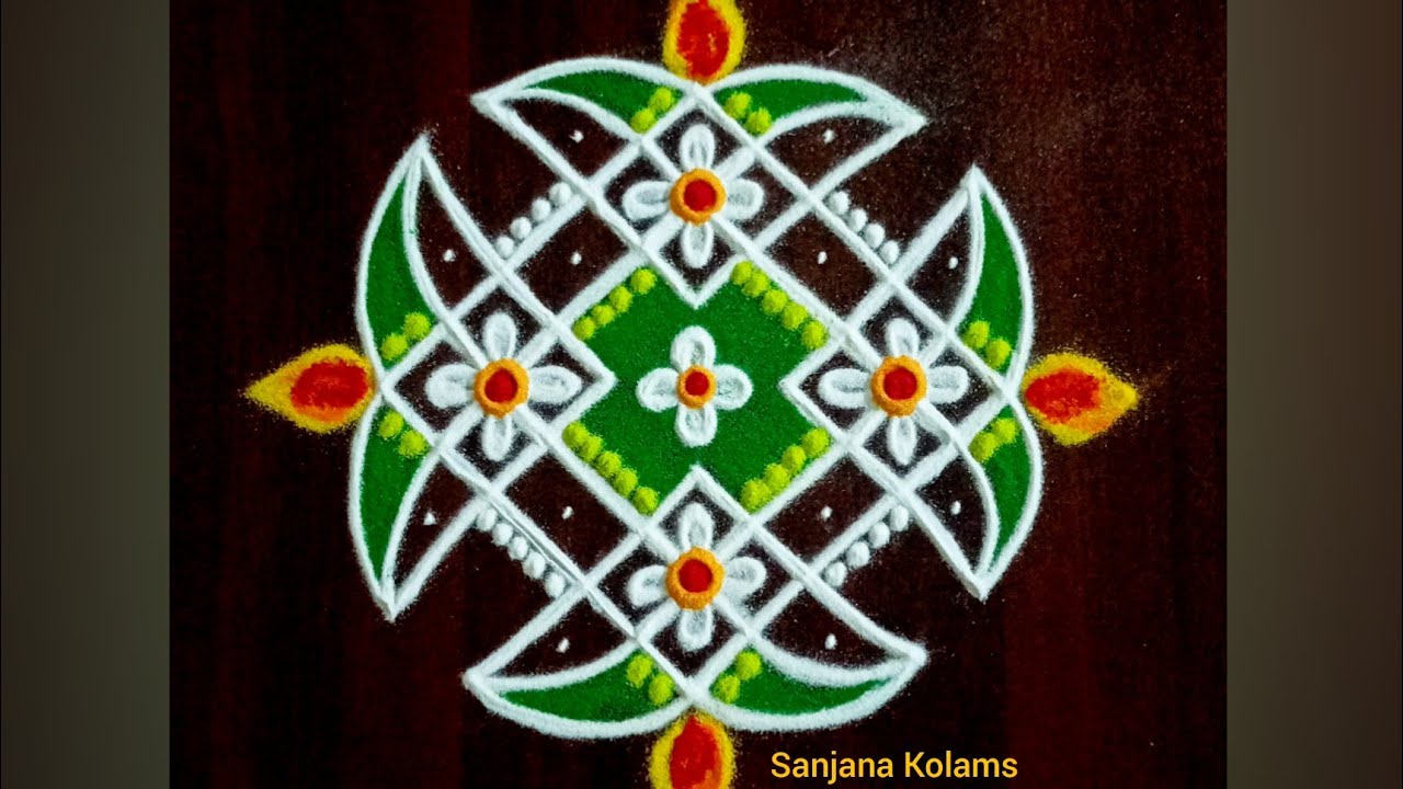 4211🌺5*3*3 Dot🌺Karthigai Deepam,New year, Margazhi Special🌺Easy Traditional KambiKolam🌺Amazing muggu