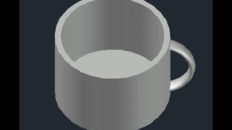 AutoCAD | 3D Cup modeling