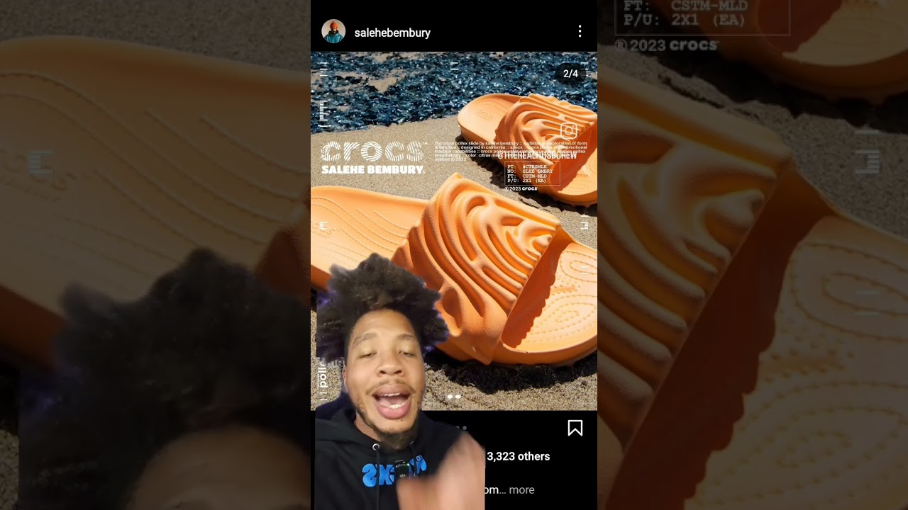 Salehe Bembury Slides on The Way May 25th!  #salehebembury #salehebemburycrocs #sneakers