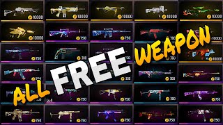 FREE FIRE ALL FREE GUN SKIN || ALL FREE GUN SKIN || ALL FREE GUN SKIN IN FREE FIRE || FREE GUN SKIN screenshot 5