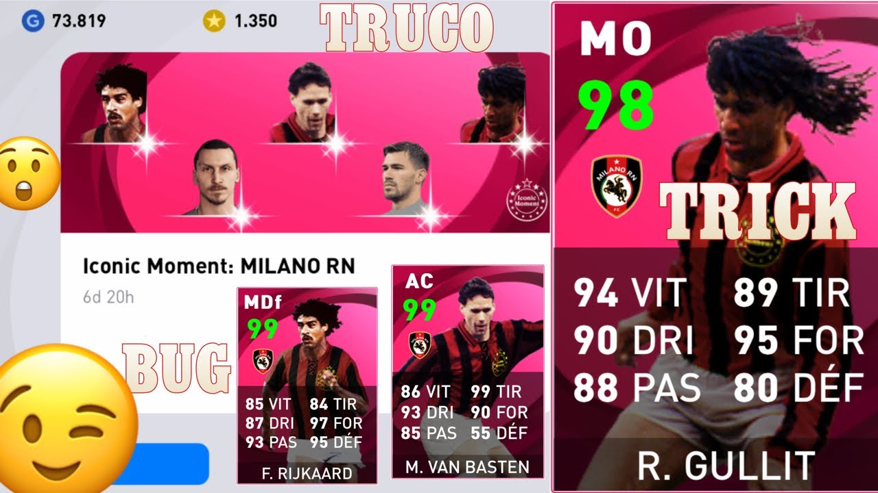 TRICK TO GET RIJKAARD, GULLIT AND VAN BASTEN | ICONIC AC MILAN BUG TRUCO PES2021 MOBILE
