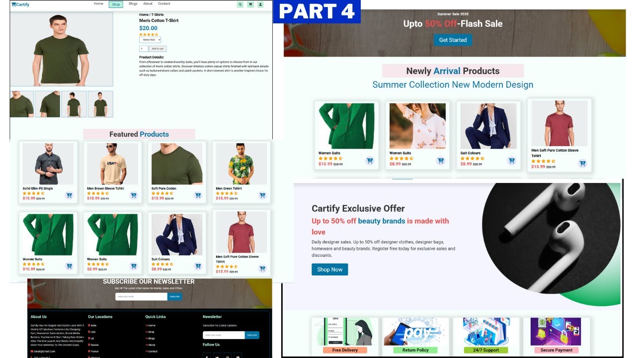 How To Make Ecommerce Website Using HTML CSS And JavaScript Step By ...