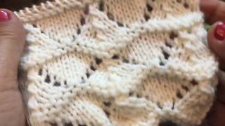 Shell Stitch in Lace Pattern - Lubi's Heavenly Knitting