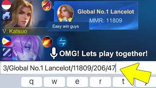 Lancelot 11000K Mmr Prank In Solo Ranked Game Crazy Reactions - Mobile Legends