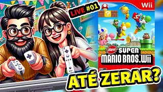 🎮 New Super Mario Bros Wii Co-op: Tentativa de Zeramento! 🌟 Ao Vivo #01