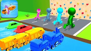 Shape Race 🏃‍♂️🚗🚲🚦All Levels Gameplay Walkthrough Android,ios Max Level Ep1 Shape Race 1 screenshot 5