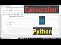 Conversion In Python 🔥