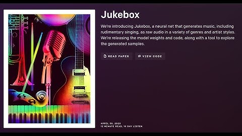 Jukebox: A Generative Model for Music | NLP Journal Club