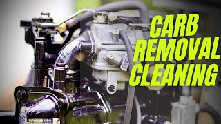 Mercury/Tohatsu Outboard Carburetor Cleaning on a 4HP/5HP/6HP 4 Stroke  Carb Removal and Cleaning