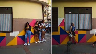 Walking Bogota Colombia Santa Fe Neighborhood During September 2021