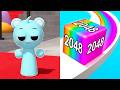 Spranky Survival vs Jelly Run 2048 All Levels Gameplay Android, iOS