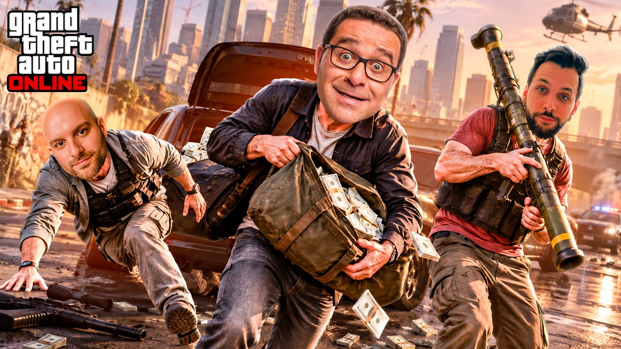 GTA 5 Online #9 - MISSÃO SEM CEGADA NÃO É MISSÃO COM VITOR E SAKI
