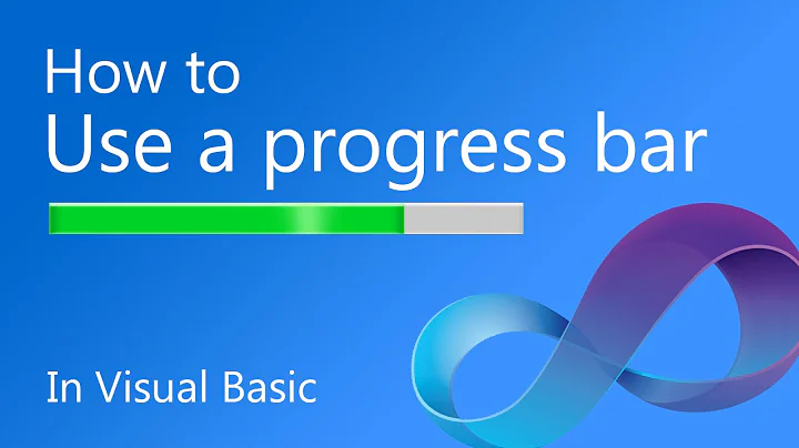 How to use a Progress Bar in Visual Basic