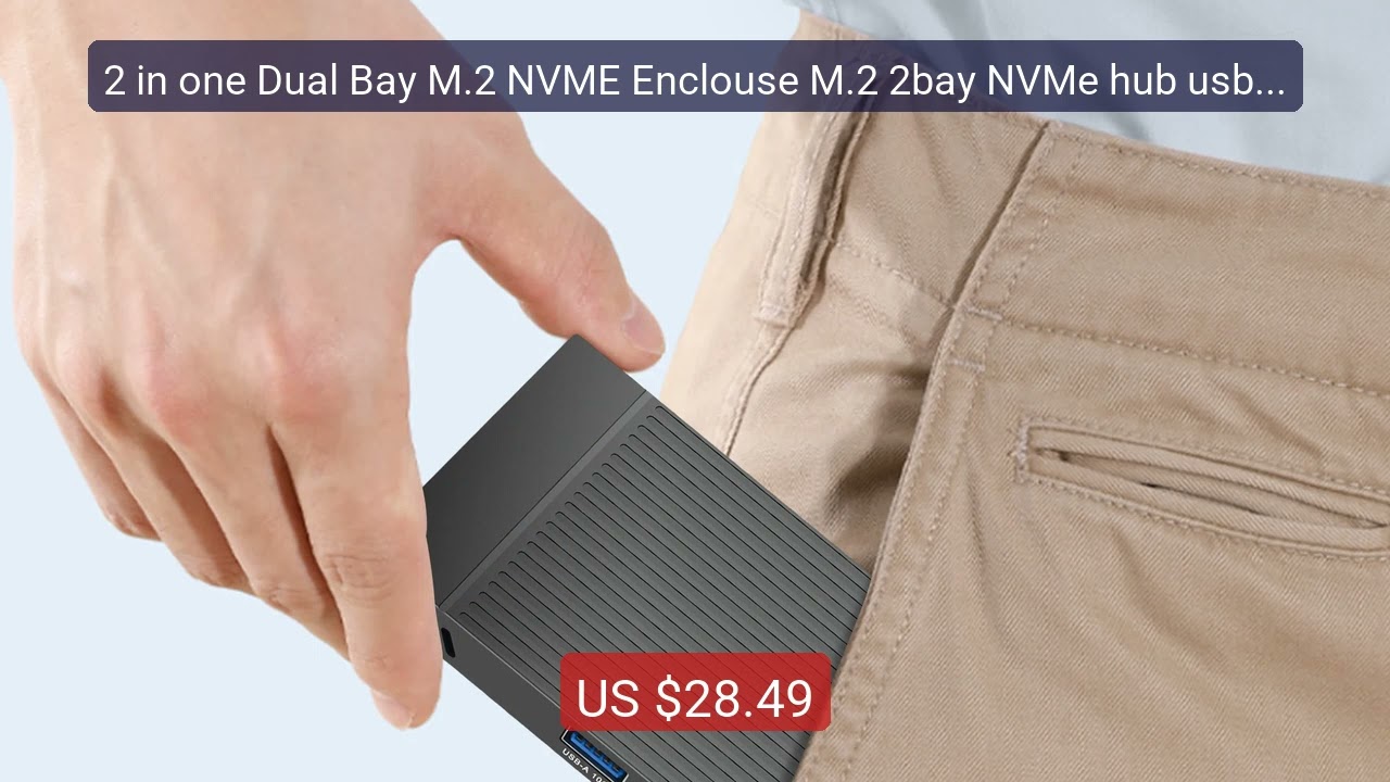 2 in one Dual Bay M.2 NVME Enclouse M.2 2bay NVMe hub usb3.2 gen2 1... — Top Rated 2026 | Buy Now!