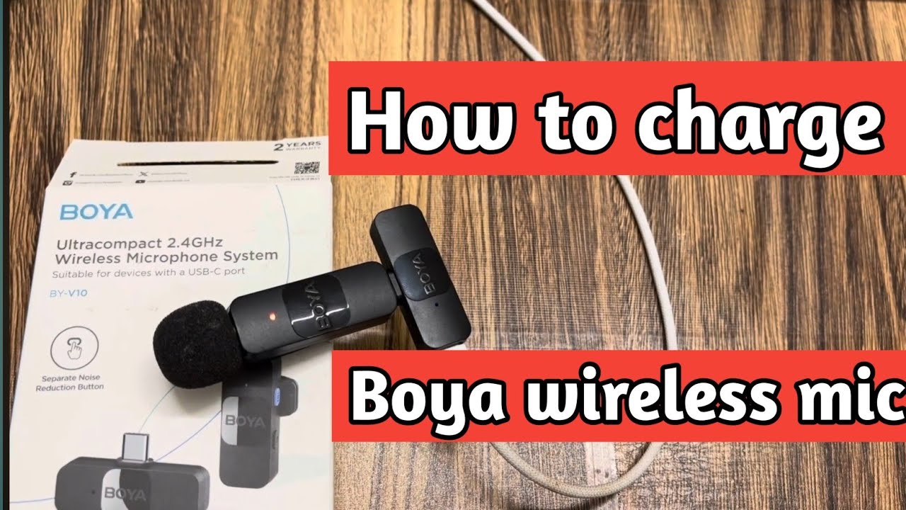 How to charge Boya B-V10 Wireless mic.Boya wireless mic ko kyse charge kare.