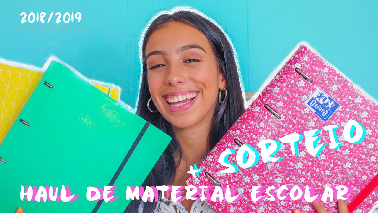 HAUL DE MATERIAL ESCOLAR E SORTEIO 2018 || DICAS PERFEITAS #BACKTOSCHOOL