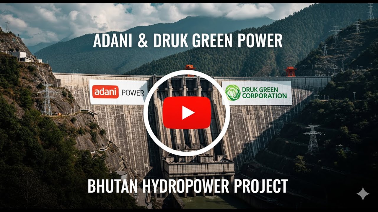 Adani Power And Druk Green Power Corporation Sign MOU To Build A 570MW Hydropower Project In Bhutan