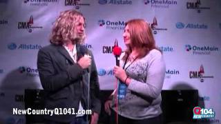 Angie Ward with Casey James at CMA Awards 2011